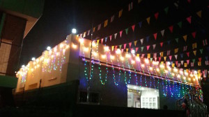 Bangkok's GNDPC lighted up, all set for Sunday opening.