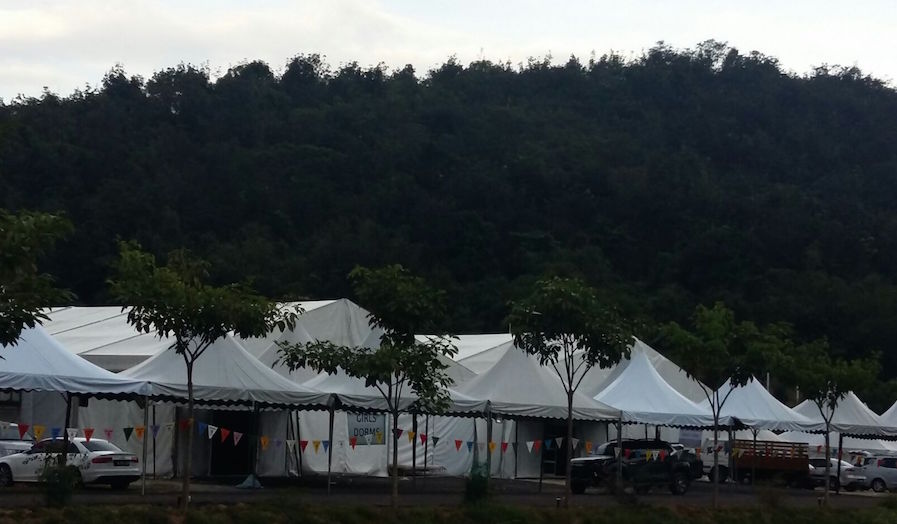 Preparation almost complete. Seen here are the girls' dormitories for the Annual Gurmat Parchaar Samelan 2015 which starts tomorrow - PHOTO/BOGHARSINGH