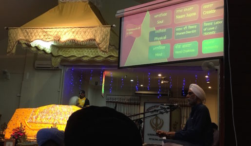 Dr Karminder Singh at a lecture series on Vaisakhi at Gurdwara Sahib Petaling Jaya in April 2016 - PHOTO / ASIA SAMACHAR