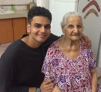Manroshan and his grandmother - PHOTO / SUPPLIED