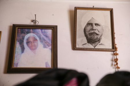 The photos of Ranjit and Daljit's late parents Gurdeep Kaur and Sajan Singh, who both passed away in their 60s in 1987 and 2009 respectively. - PHOTO / THE MALAY MAIL ONLINE 