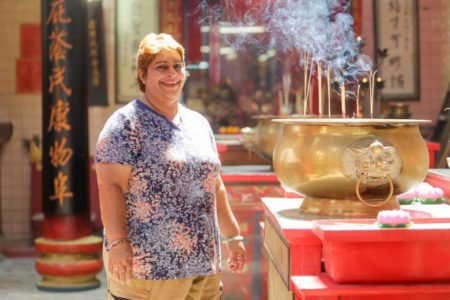Meet Ranjit Kaur, the Punjabi who speaks fluent Cantonese and works in the Sin Sze Si Ya temple in Kuala Lumpur. — Pix by Choo Choy May / The Malay Mail 