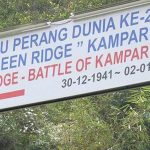 Battle of Kampar signboard