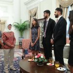 Dedar Singh Gill_family_Singapore president Halimah Yacob_2018