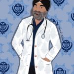 Dr Manjeet Singh Riyat_NSH_Covid_Preeti Art_2