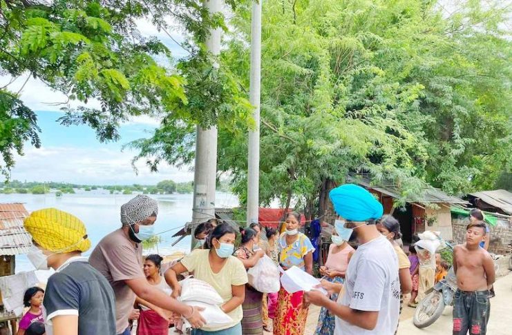 Mandalay Sikh youth extend helping hand