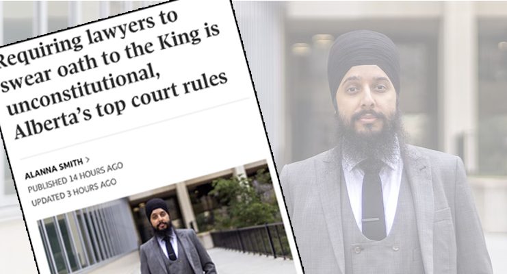 Alberta court strikes down mandatory oath to the King for new lawyers