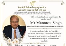 Mr Manmeet Singh (1959 – 2026), Kota Kemuning