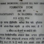 Principal Tara Singh_Foundation Stone GNEC_2
