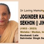 Joginder Kaur Sekhon @ Jindo (1953 – 2023), Melaka_2