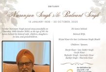 Naranjan Singh (1936 – 2025), Petaling Jaya