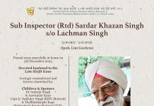 Sub Inspector (Rtd) Sardar Khazan Singh (1927 – 2025), Ipoh, Lim Gardens