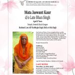 Mata Jaswant Kaur (Setapak, formerly Kuala Kangsar)