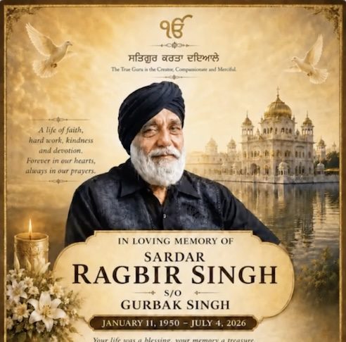 Sardar Ragbir Singh (1950 – 2026), Ipoh