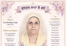 Sardarni Seethal Kaur Karam Singh (Ipoh)