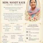 Mdm Manjit Kaur (1948 – 2026), Cameron Highlands
